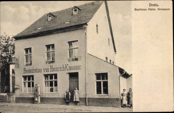 Ak Dreis an der Salm, Gasthaus, Restauration