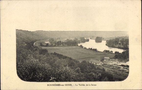Postcard Bonnieres sur Seine Yvelines, The Seine Valley