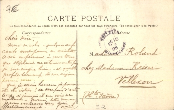 Postcard Grand Montrouge Hauts de Seine, Rue Victor Hugo