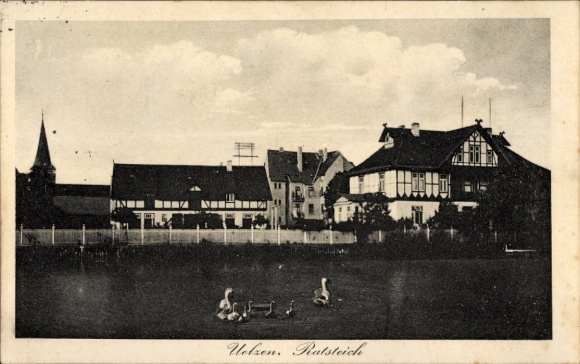 Postcard Uelzen in Lower Saxony, Ratsteich