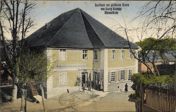 Ak Himmelkron in Opper-Franken, herberg aan de gouden kroon