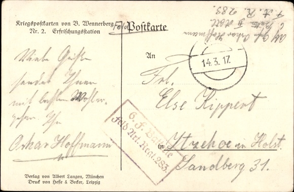 Artist PC Wennerberg, B., refreshment station, soldiers get drinks, train, women