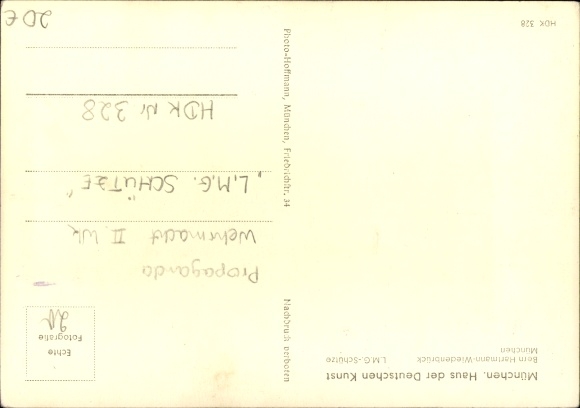 Postcard plastic by Hartmann Wiedenbrück, LMG contactor, photo Hoffmann, HDK 328