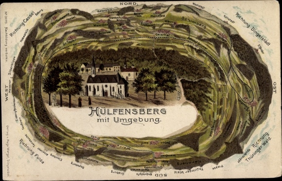 lito Geismar Eichsfeld, Hülfensberg, Katzenstein, Schimberg, Hessel, Silberklippe, Geismar