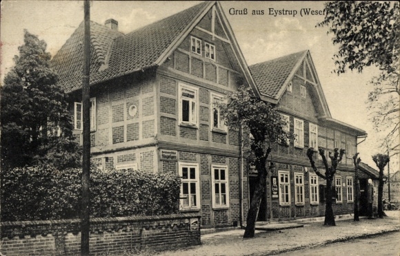 Postcard Eystrup in Lower Saxony, guesthouse and pension Fritz Block