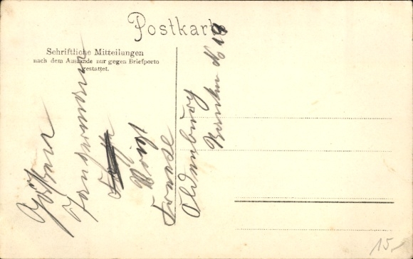 Postcard Burhave Butjadingen Wesermarsch, Old German Court, Bes. Klävemann, Church