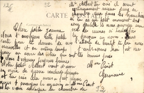Postcard Courbevoie Hauts de Seine, Avenue de la Republique