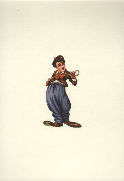 Wafelek Charliego Chaplina o wymiarach ok. 12 x 6,5 cm