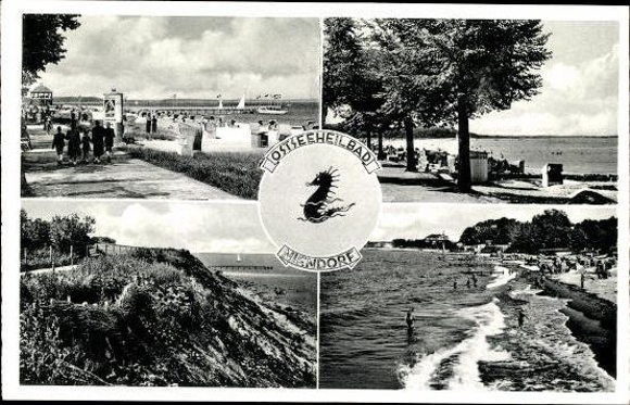 10 alte Ak Niendorf Timmendorfer Strand Schleswig Holstein, diverse Ansichten