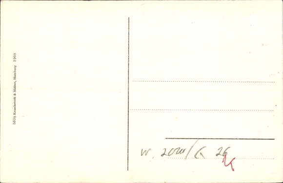 Postcard Hamburg Eimsbüttel Harvestehude, Werderstraße
