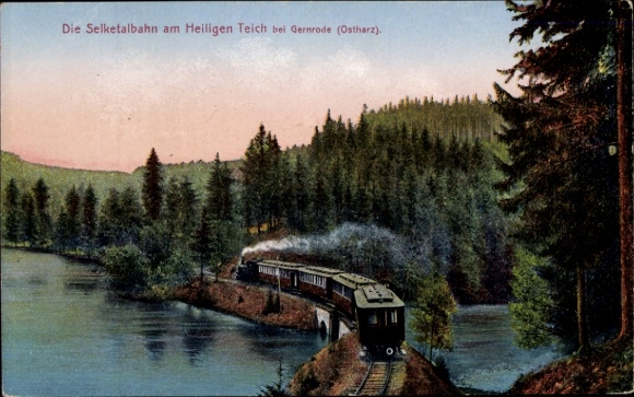 KP Gernrode Quedlinburg w górach Harz, Selketalbahn przy Świętym Stawie