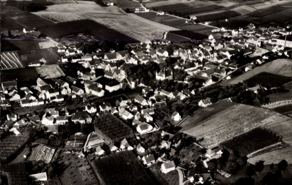 Postcard Au in the Hallertau Upper Bavaria, aerial photograph