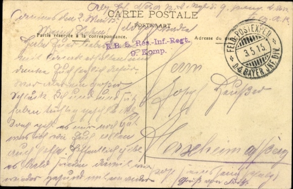 Postcard Comines North, The Station