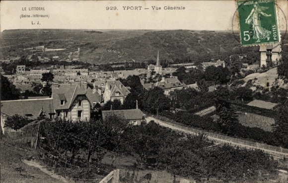 Postcard Yport Seine Maritime, general view