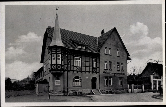 Ak Mihla an der Werra Thüringen, Gasthof zur goldenen Aue