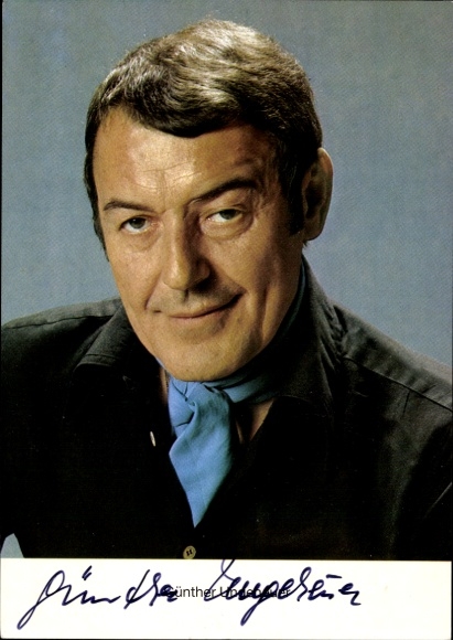 KP aktor Günther Ungeheuer, portret, autograf