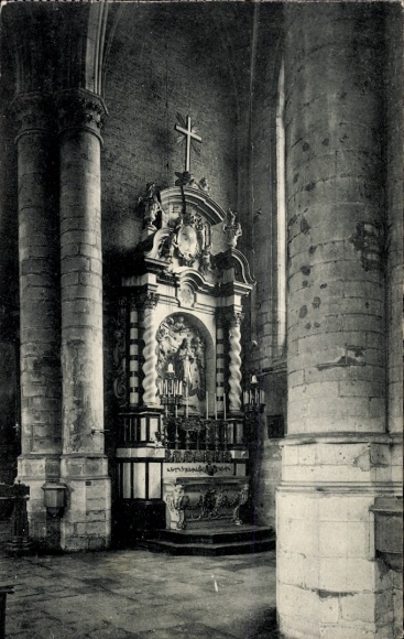 PC Bruxelles Brussels, altar, church, columns, cross, religious depiction