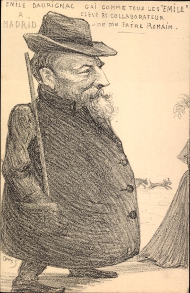 Artist Postcard Emile Daurignac, Affaire Humbert Crawfort, inheritance fraud, Therese Humbert