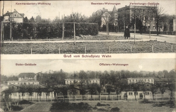 Ak Wahn Köln, Schießplatz Wahn, Kommandanten-Wohnung, Beamten-Wohnungen, Verwaltungs-Gebäude, Sta