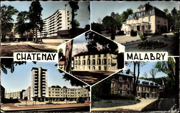 Postcard Châtenay Malabry Hauts de Seine, Robinson Aulnay, buildings, houses