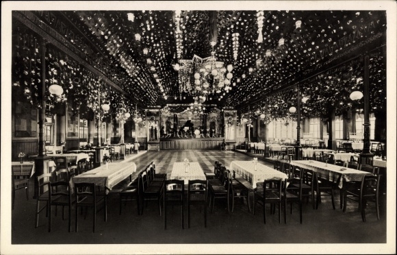 PC Zwönitz Erzgebirge, Ballhaus Feldschlößchen, called Wind, interior view, especially Uhlig
