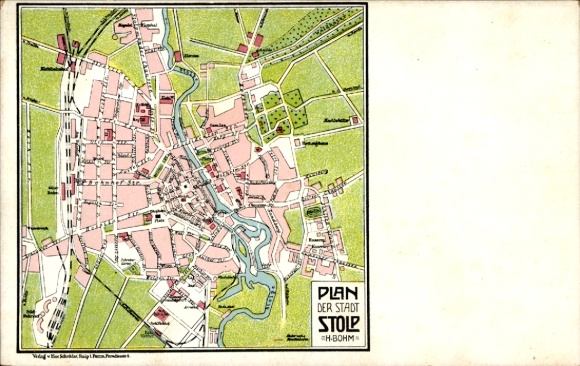 Plan miasta KP Słupsk Stolp Pomorze