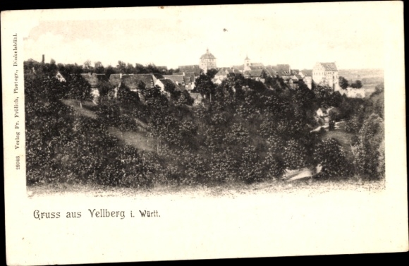 Ak Vellberg in Württemberg, Gesamtansicht