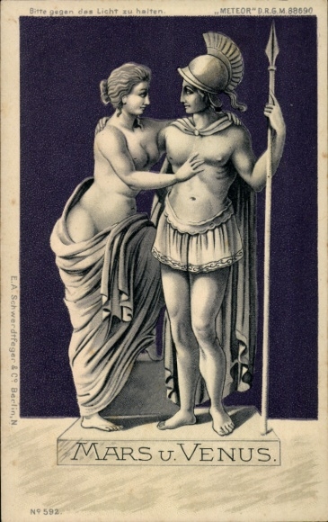 Hold against the light Chromo-Litho Mars and Venus