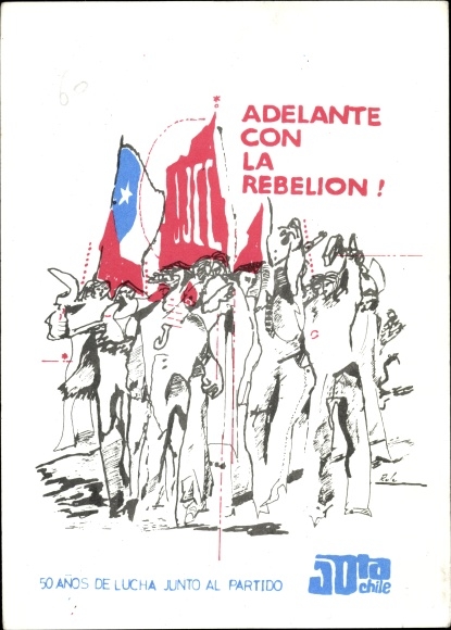 Artist Postcard History Chile, Adelante con la Rebelion