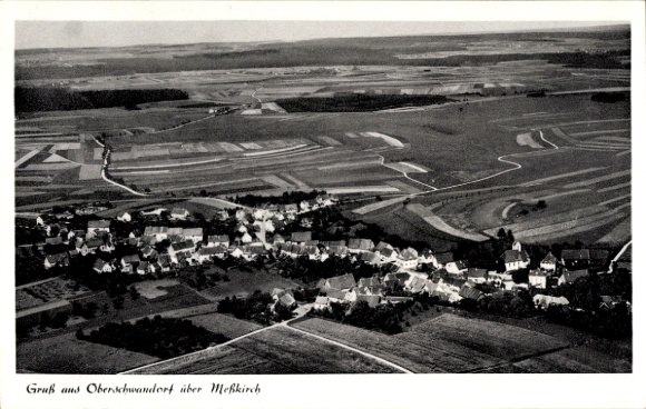 Ak Messkirch Messkirch in de Schwäbische Alb Baden, luchtfoto