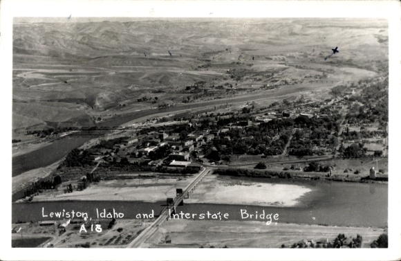 Ak Lewiston Idaho VS, luchtfoto, Interstate Bridge