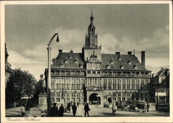 Ak Emden in Ostfriesland, Rathaus