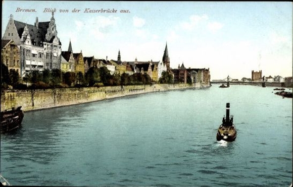 10 alte Ak Hansestadt Bremen, diverse Ansichten