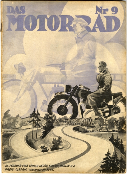 Zeitschrift "Das Motorrad"  Heft 9 26. Februar 1938