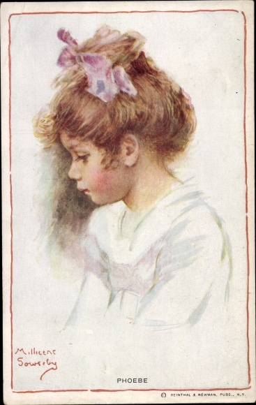 Artist PC Sowerby, M., Phoebe, meisjesportret