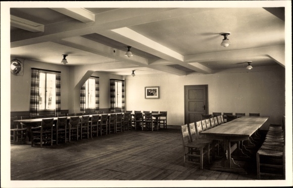Foto Ak Schniegling Nürnberg in Mittelfranken Bayern, Jungvolkführerschule, HJ, Speisesaal