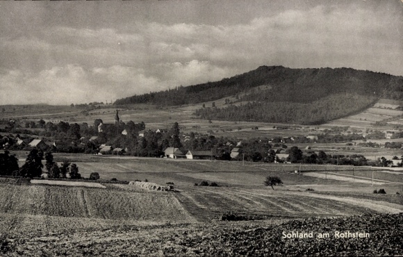 Ak Sohland am Rotstein Reichenbach in der Oberlausitz, Gesamtansicht