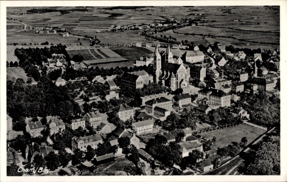 Ak Cham in de Opper-Palts, luchtfoto