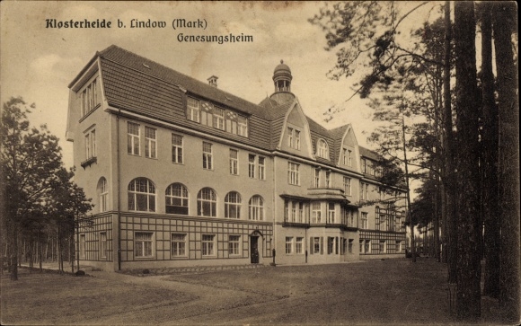 Postcard Klosterheide Lindow in the Mark, view of the convalescent home