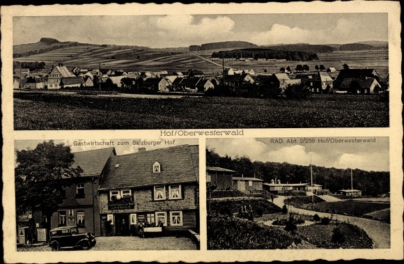 Ak Hof im Westerwald, Gastwirtschaft zum Salzburger Kopf, RAD-Abt. 2/256 Hof/Oberwesterwald