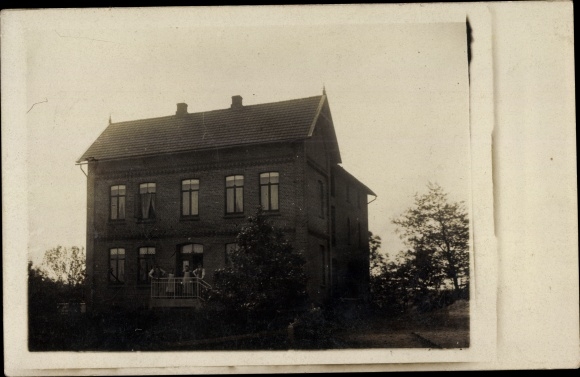 foto Ak Horneburg in het Oude Land, zicht op een woongebouw