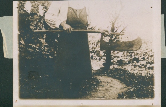 Photo Landreau Loire Atlantique, Marcel Redureau affair, weapon of the murderer of the Mabit family, 1913