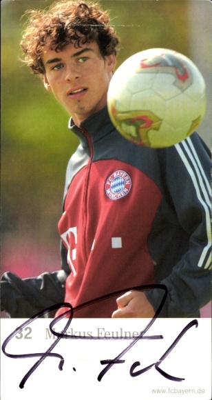 Autograph card footballer Markus Feulner, FC Bavaria Munich, autograph