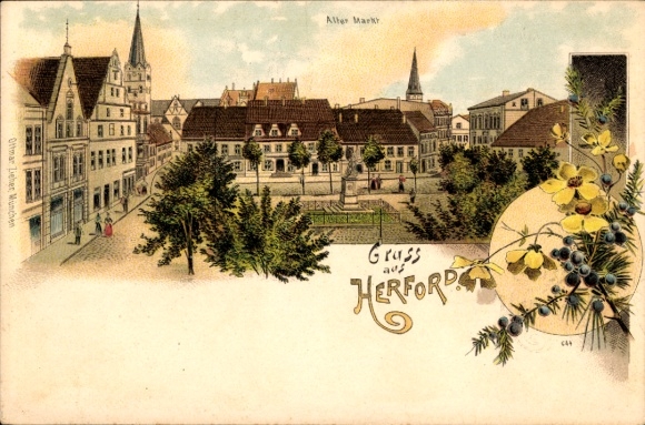 Chromo-Litho Herford in North Rhine Westphalia, Alter Markt