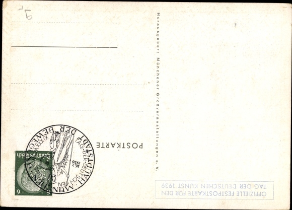 Artist PC Kaspar, Munich, Day of German Art, 14-16. July 1939