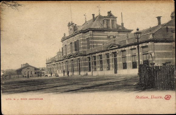 Ak Hoorn Nordholland Niederlande, Bahnhof
