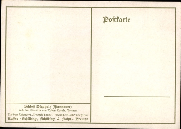 Artist PC Diepholz in Lower Saxony, view of the castle