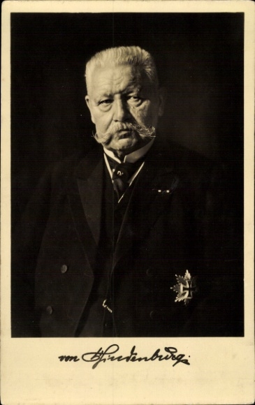 PC Reich President Paul von Hindenburg, portrait, medal