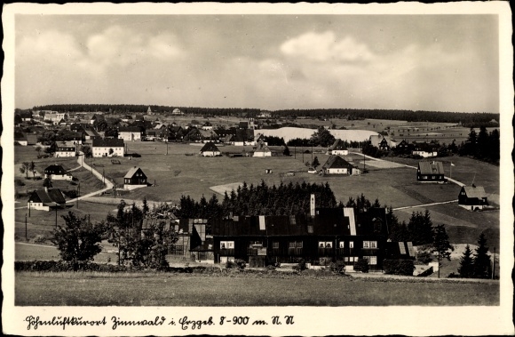 Ak Zinnwald Georgenfeld Altenberg in het Ertsgebergte, algemeen beeld