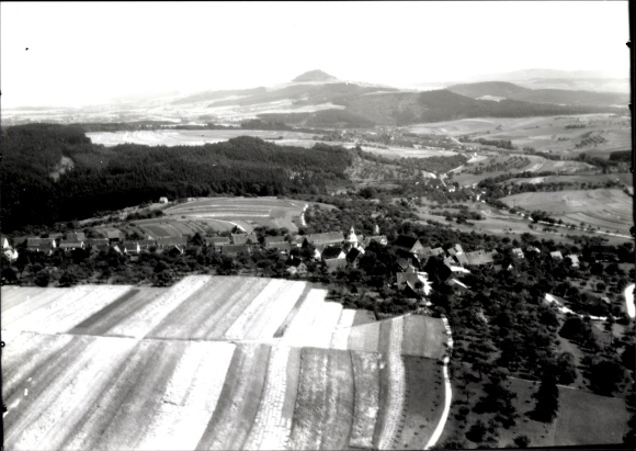 Postcard Börtlingen in Württemberg, view of the Stuifen in the background